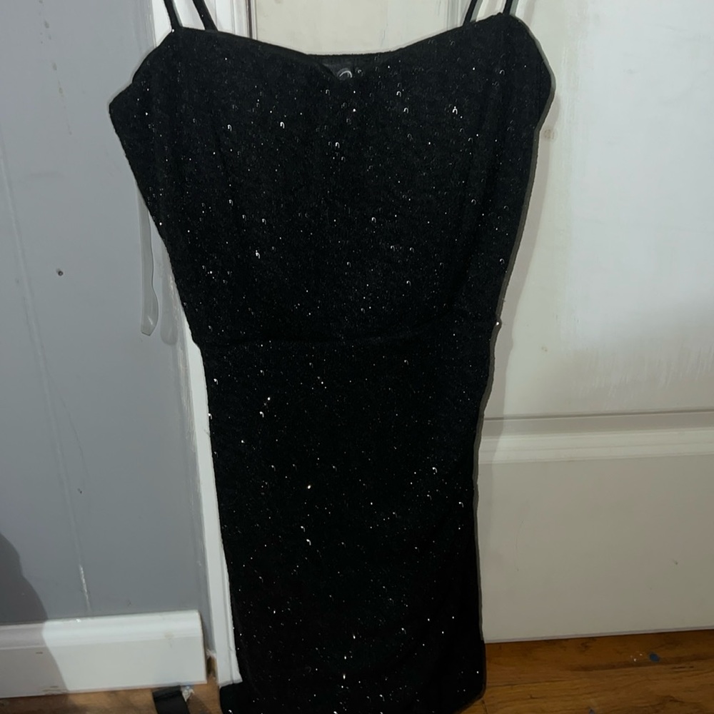 windsor black sparkly dress - Picture 1 of 4